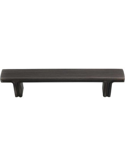 Anwick Rectangular Cabinet Pull - 3 1/4 inch Center-to-Center in Brushed Pewter.
